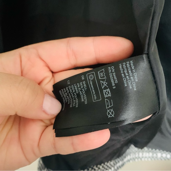 H&M Black White Checkered Open Overcoat - Picture 11 of 11